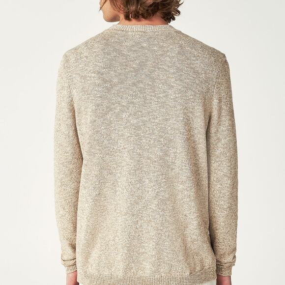 NWT St. John's Bay Sweater Men XXL 2XL Crew Neck Cotton Oatmeal Marl - Picture 2 of 13